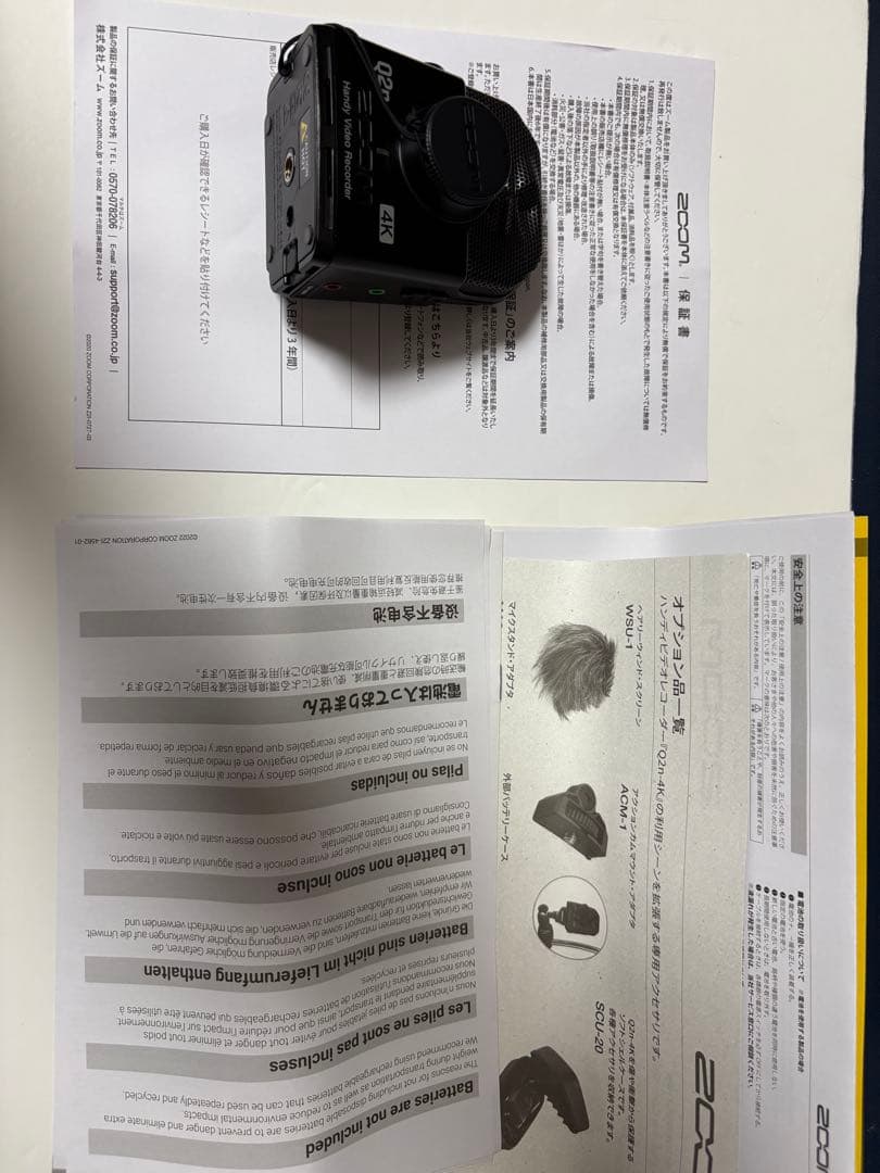 Zoom Q2n 4K ハンディビデオレコーダー　動作品