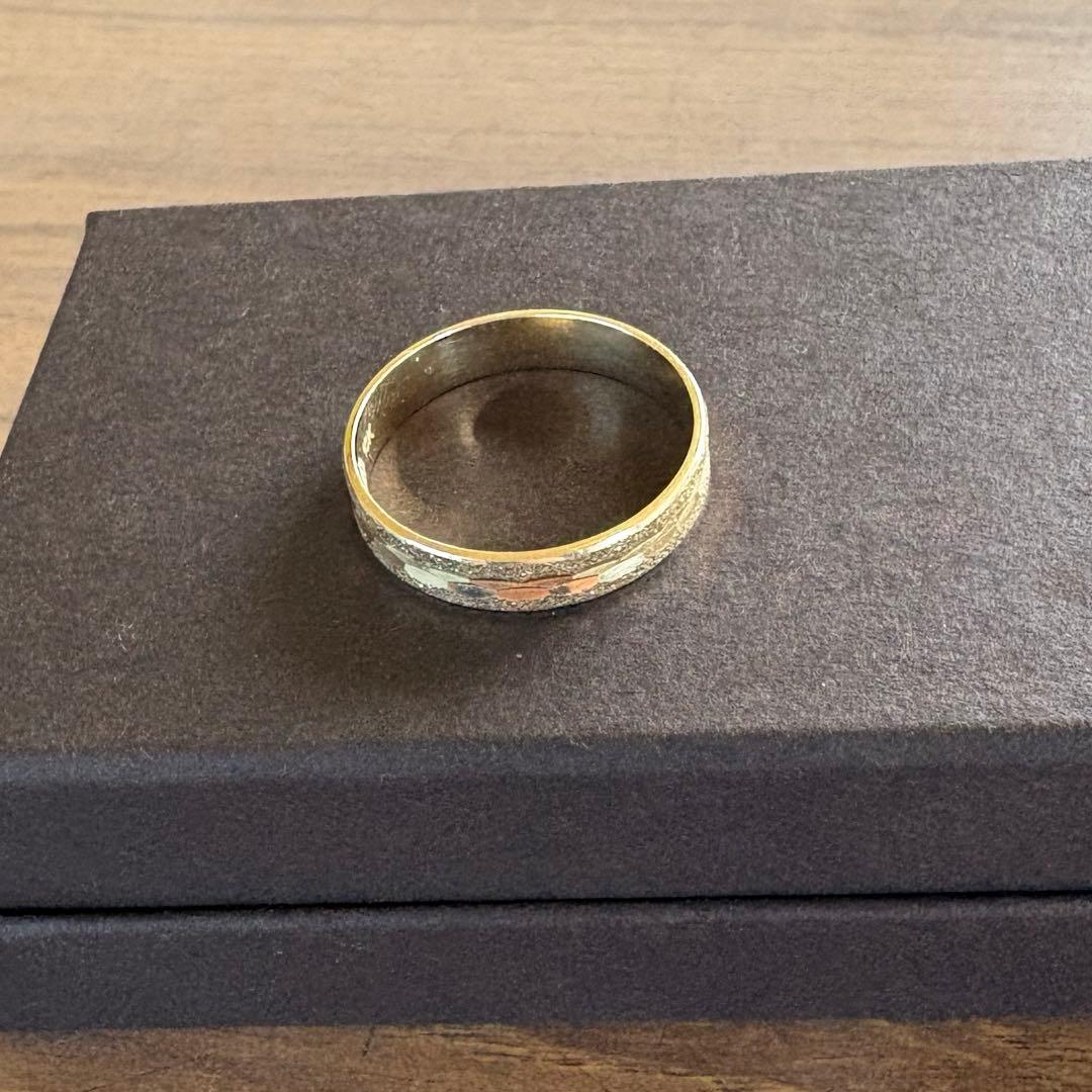 【美品】AVALANCHE 10K イエローゴールドリング　21号