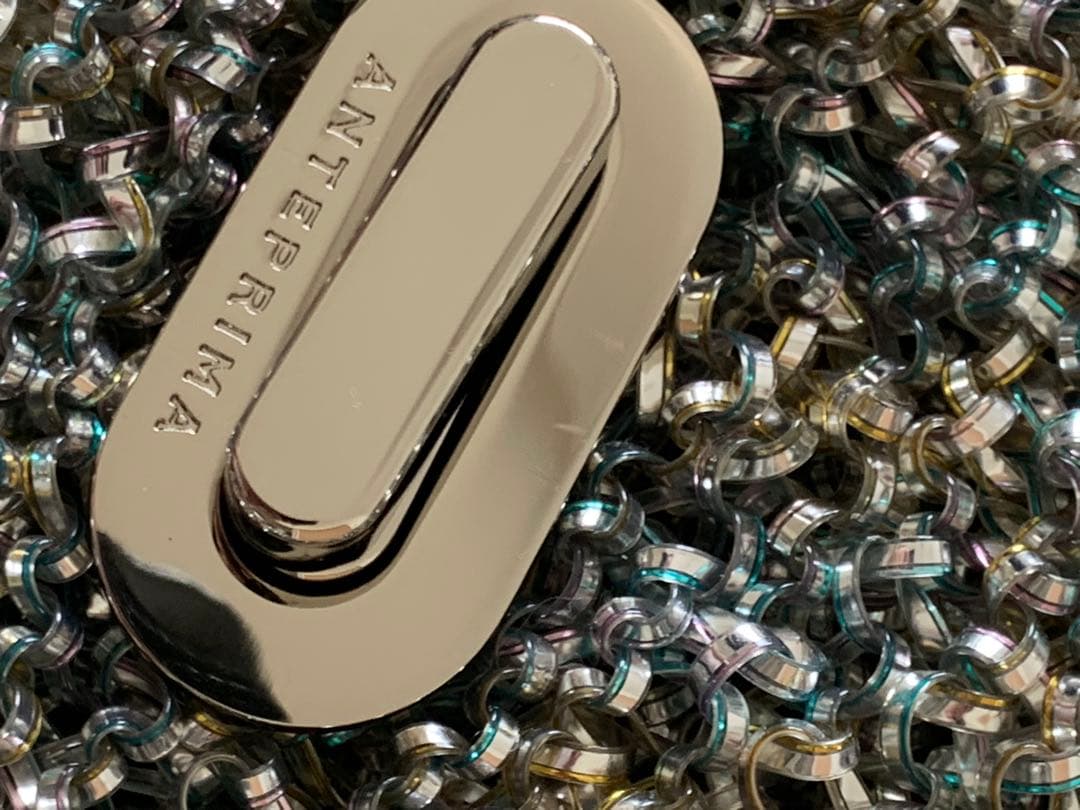 【極美品】正規品ANTEPRIMA ワイヤーバッグ 手提げ メタリックカラー