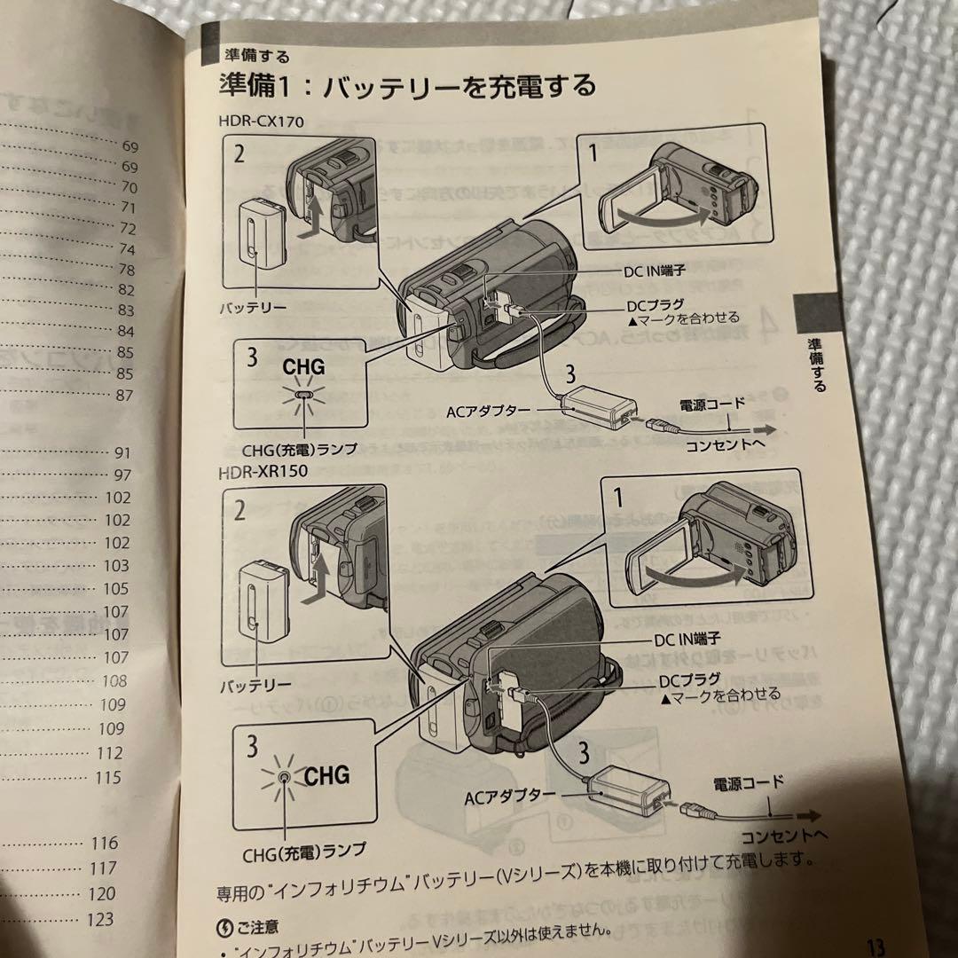 SONYソニー ハンディカム　HDR-CX170 美品