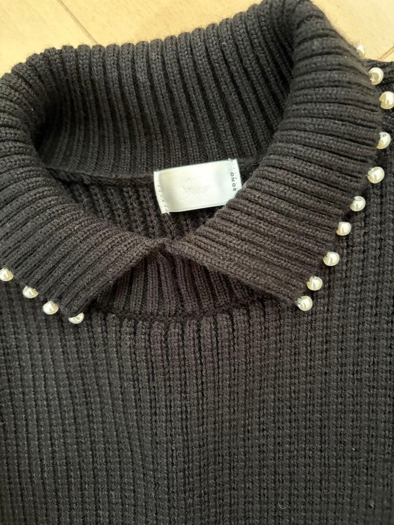 【SONO/ソーノ】ティアードペプラム3D ニットプルオーバー