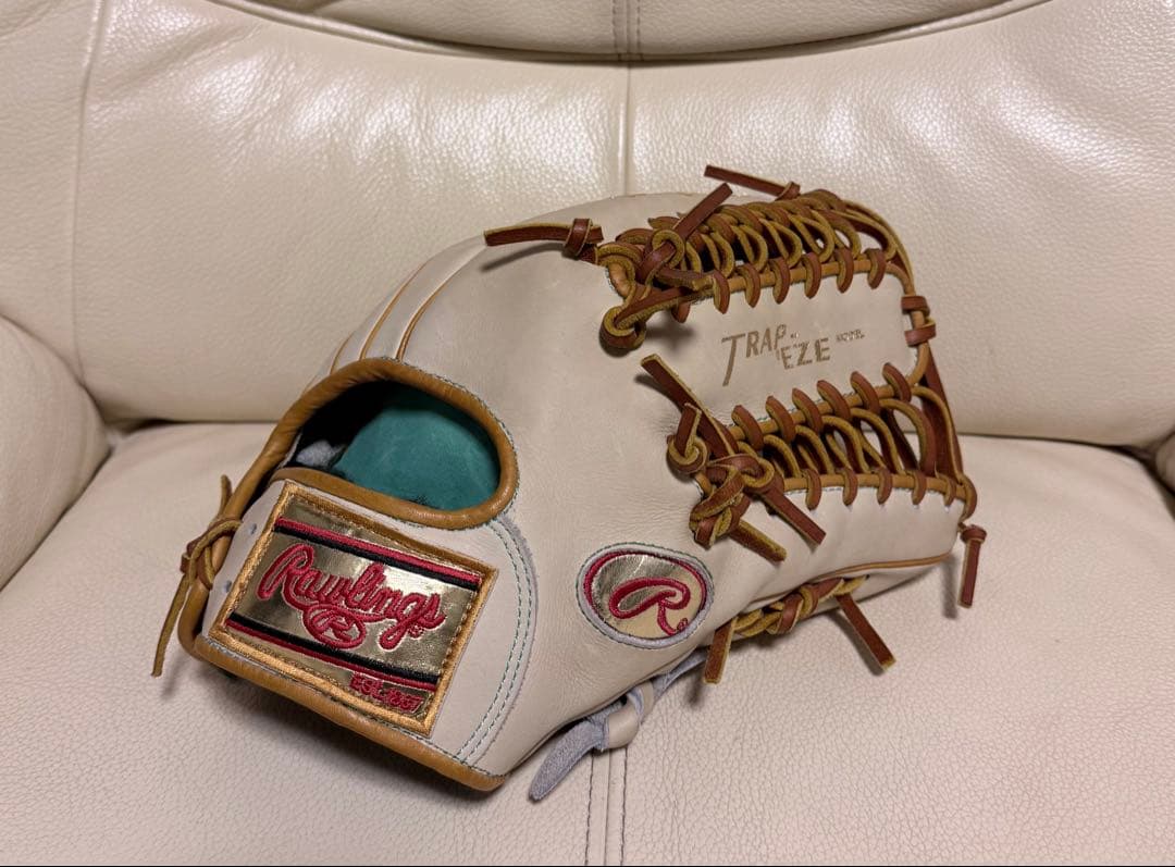 ローリングス 軟式オーダー内野手用グローブ　ゴールドラベル 型付け済み　OS