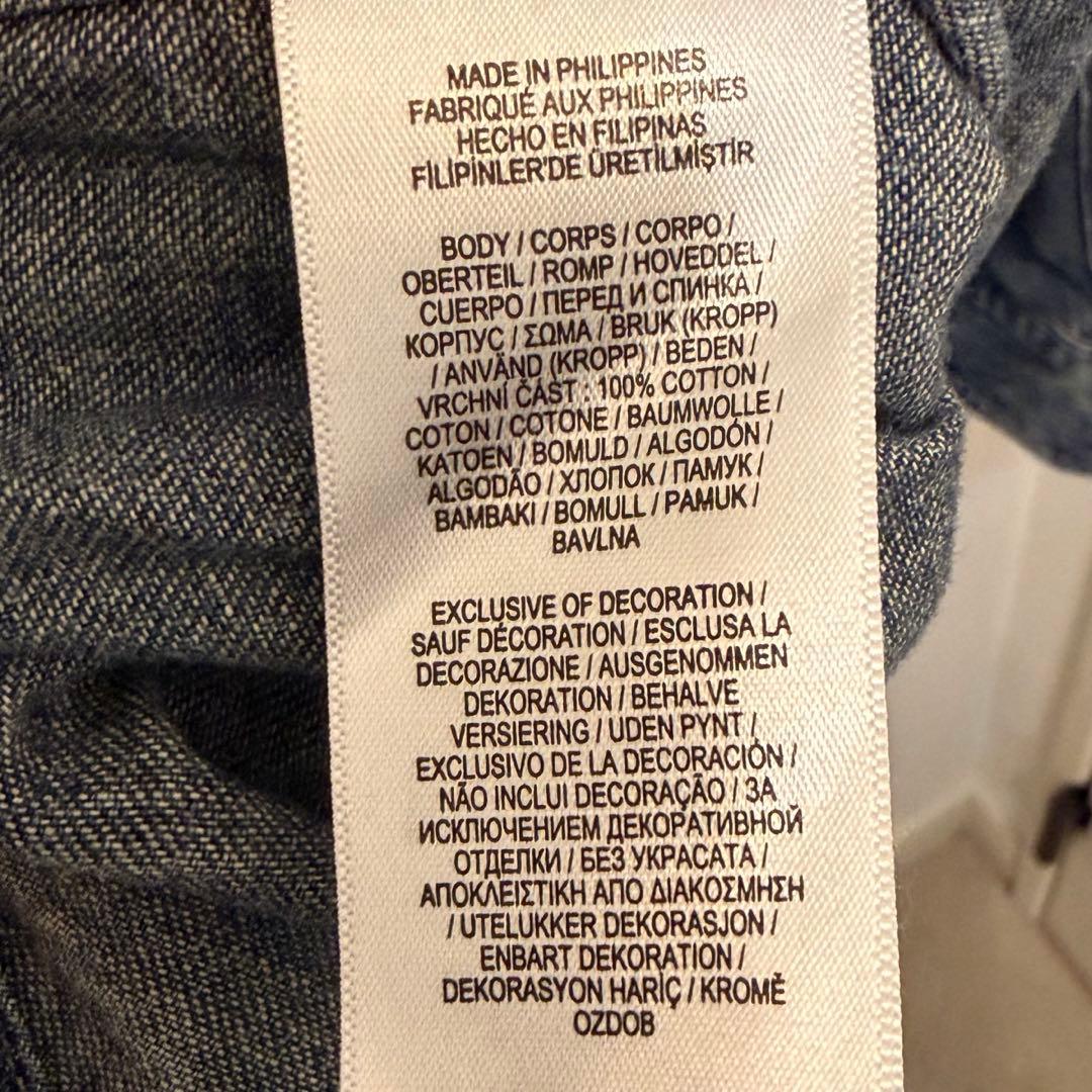 RRL ダブルアールエル デニム ウエスタンシャツ 長袖 コンチョボタン　XL