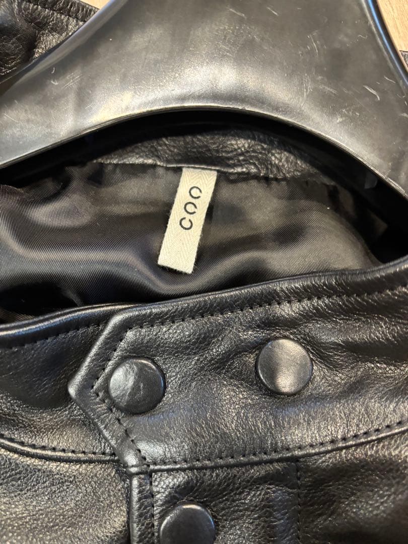 定価94600円　CCU CAP SHOULDER JKTレザージャケット