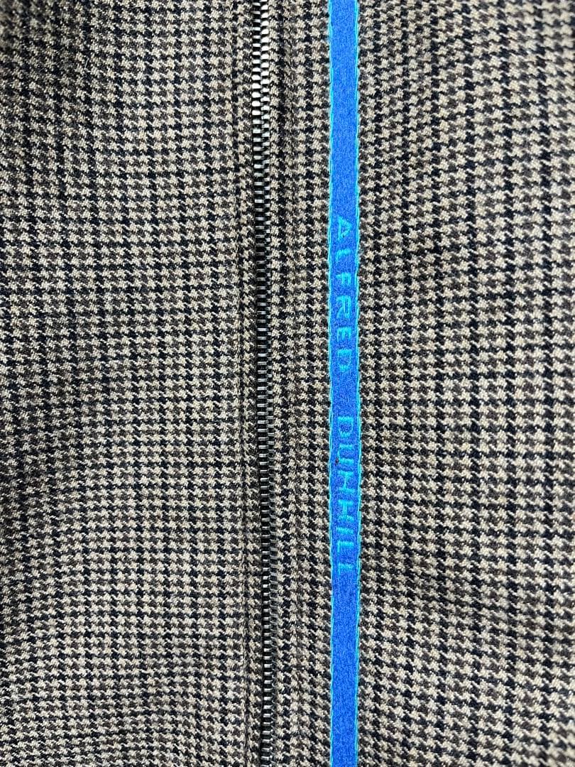 【中古美品】dunhill ブラウン・チェック柄 ジャケット Lサイズ