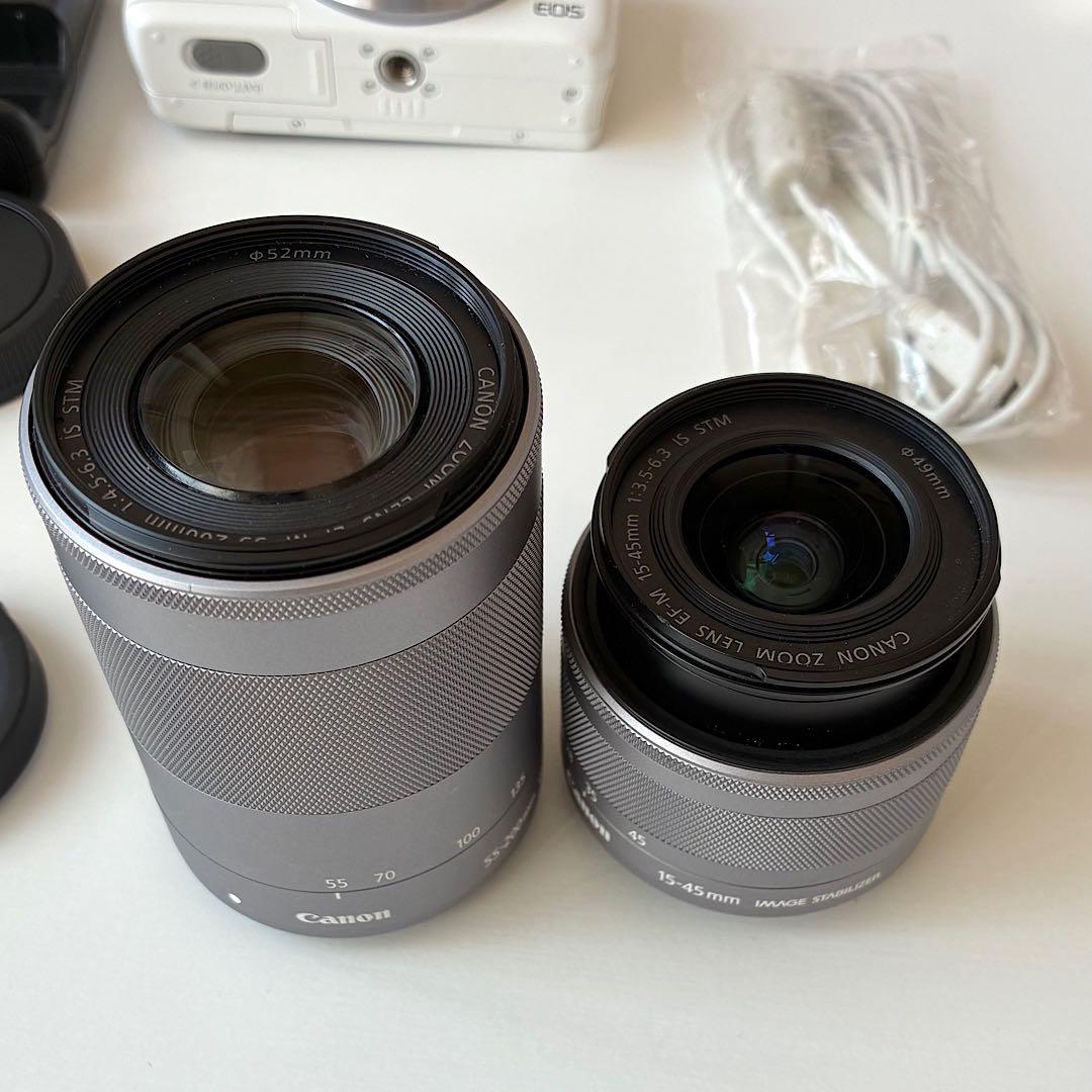 【美品】CANON EOS M10 ミラーレスカメラ レンズ2個セット