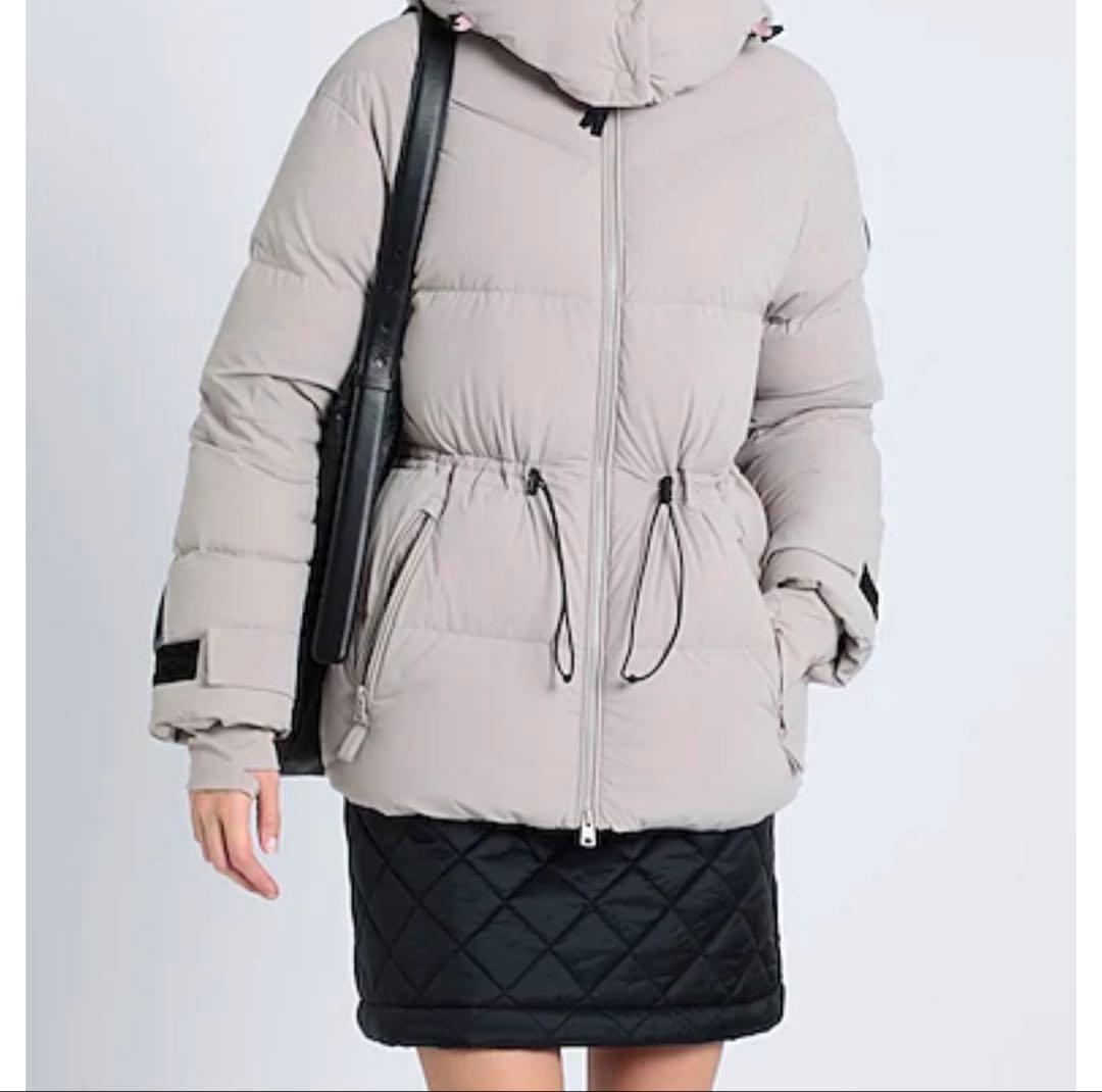 未使用級★WOOLRICH マットストレッチ パファージャケットダウン トープ