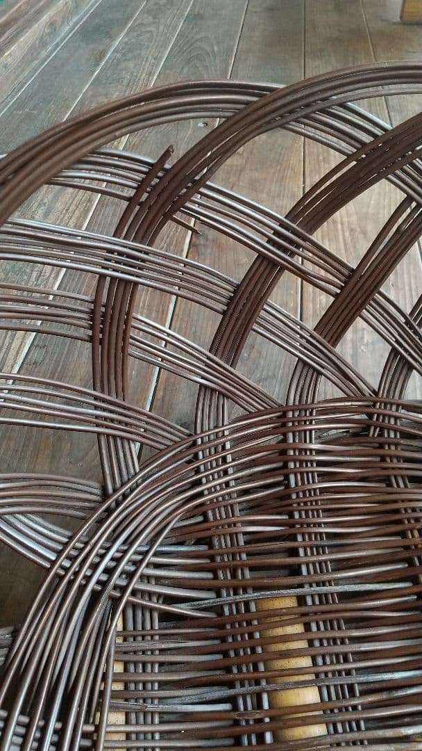 特大 わらび籠 脱衣かご 沖縄民具 今帰仁村 古民藝 古民具 古道具  昭和