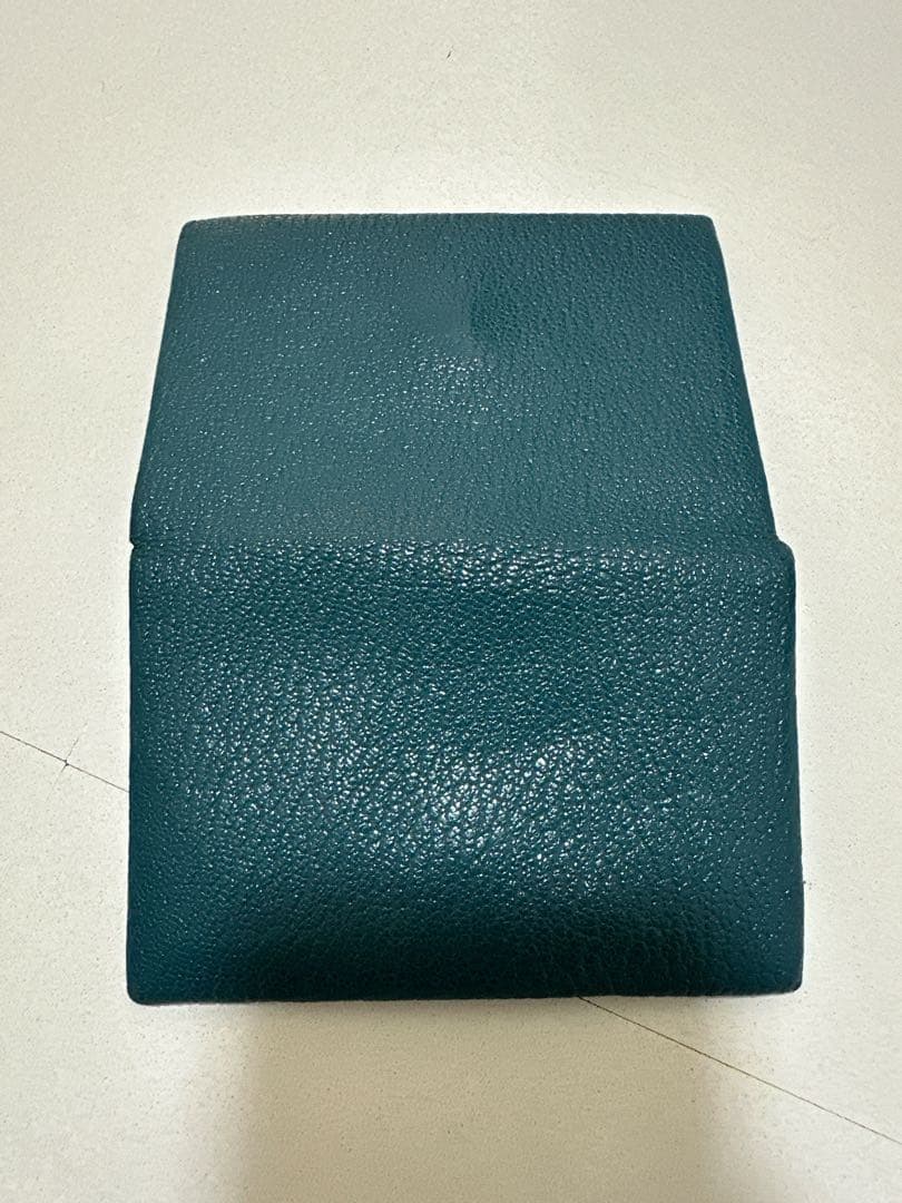 土日がラスト★エルメス カルヴィ BLEU PAON カードケース箱付き D刻印