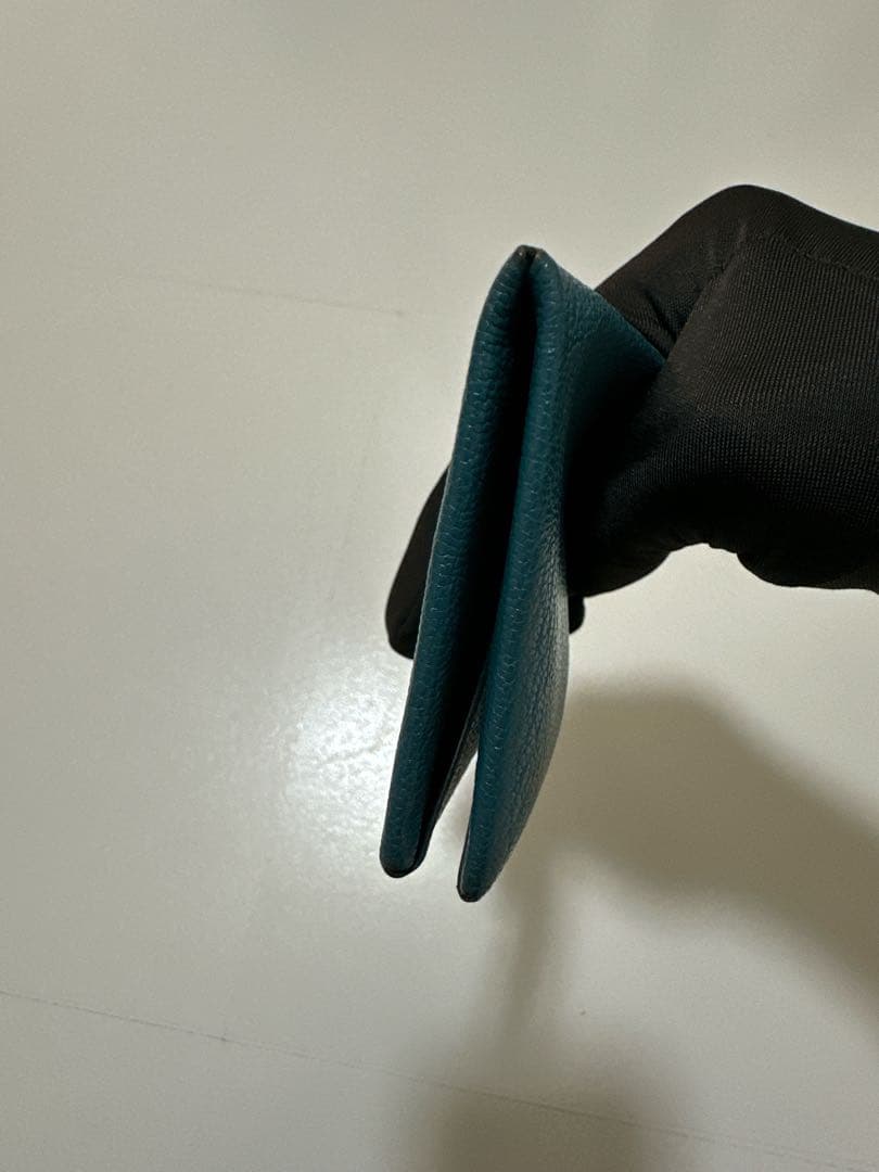 土日がラスト★エルメス カルヴィ BLEU PAON カードケース箱付き D刻印