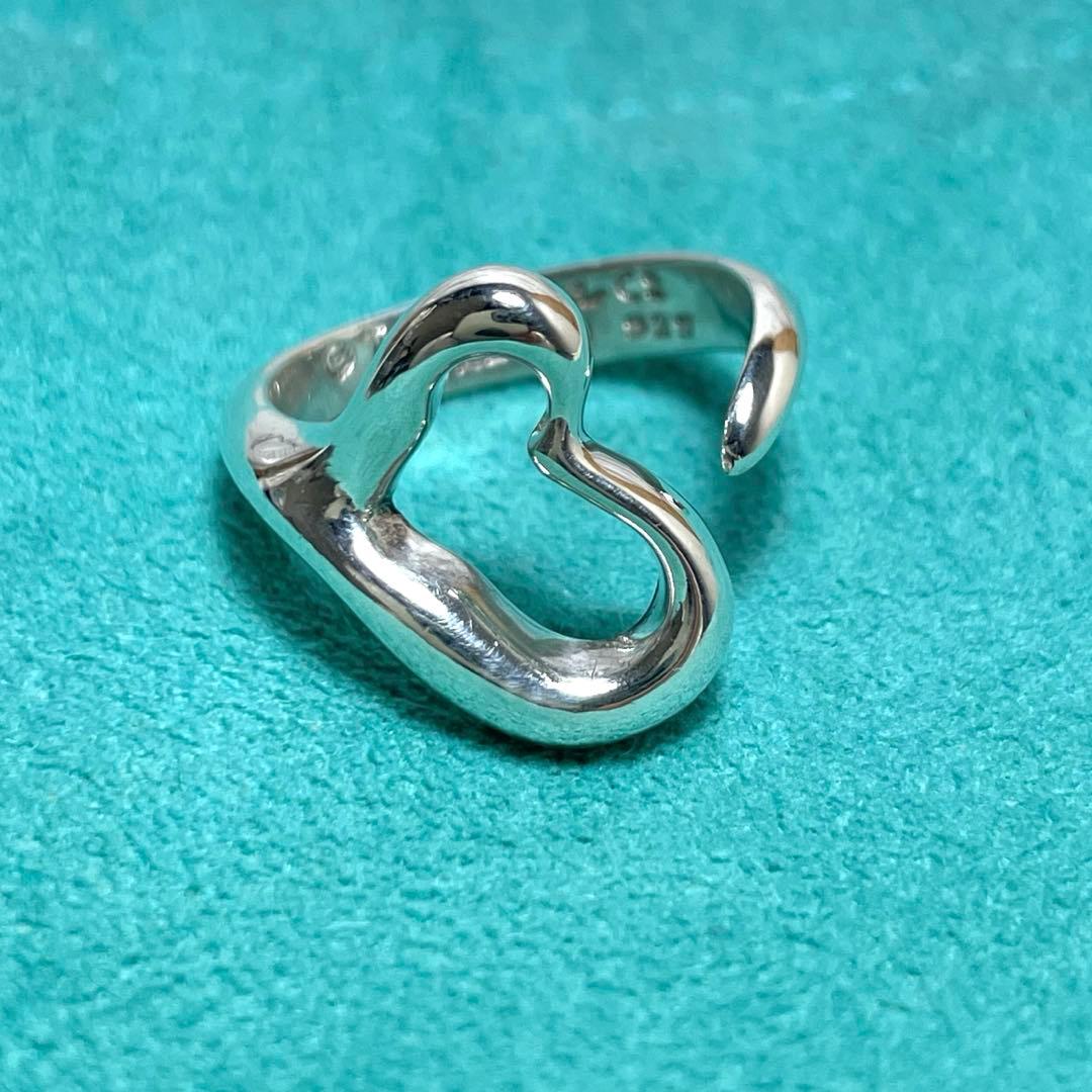 TIFFANY&Co.ティファニー　オープンハートリング　10号
