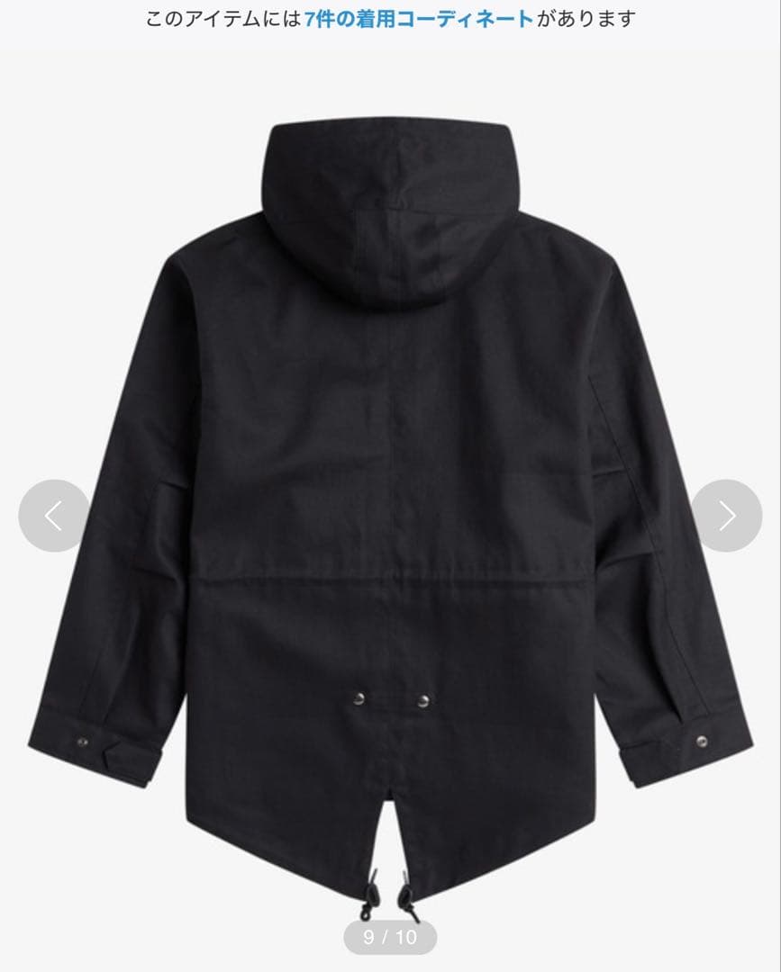 フレッドペリー ジャケット パデッド パーカー コート