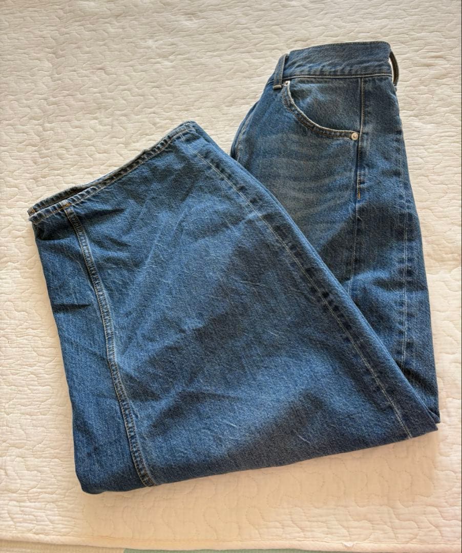 ADAM ET ROPÉ FEMME 【サステナブル】バックタックワイドデニム