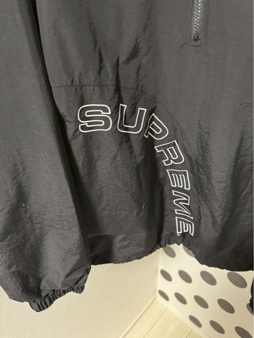 supreme アーチロゴ　ハーフジップ　アノラック　ナイロンジャケット　シュプ