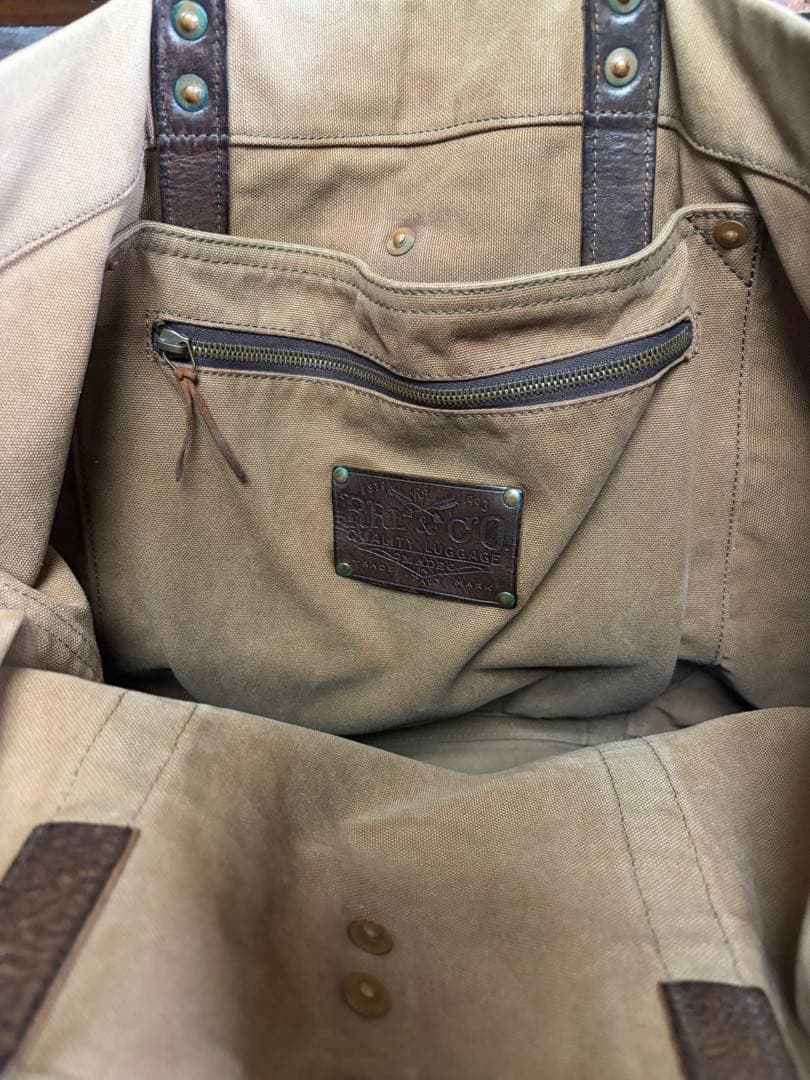 RRL ダブルアールエル キャンバスレザー トートバッグ s2w8 ネペンテス