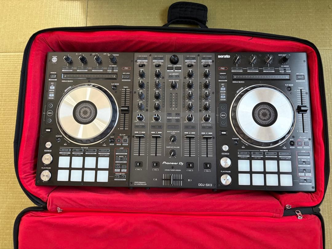 Pioneer DDJ-SX3 Serato対応 バッグ付 左ジョグ不調 現状渡