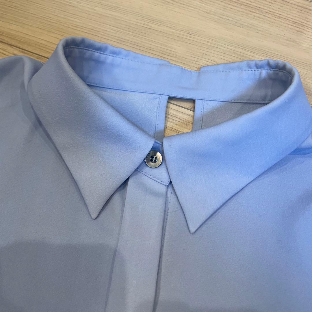 ADORE ライトデシンブラウス水色