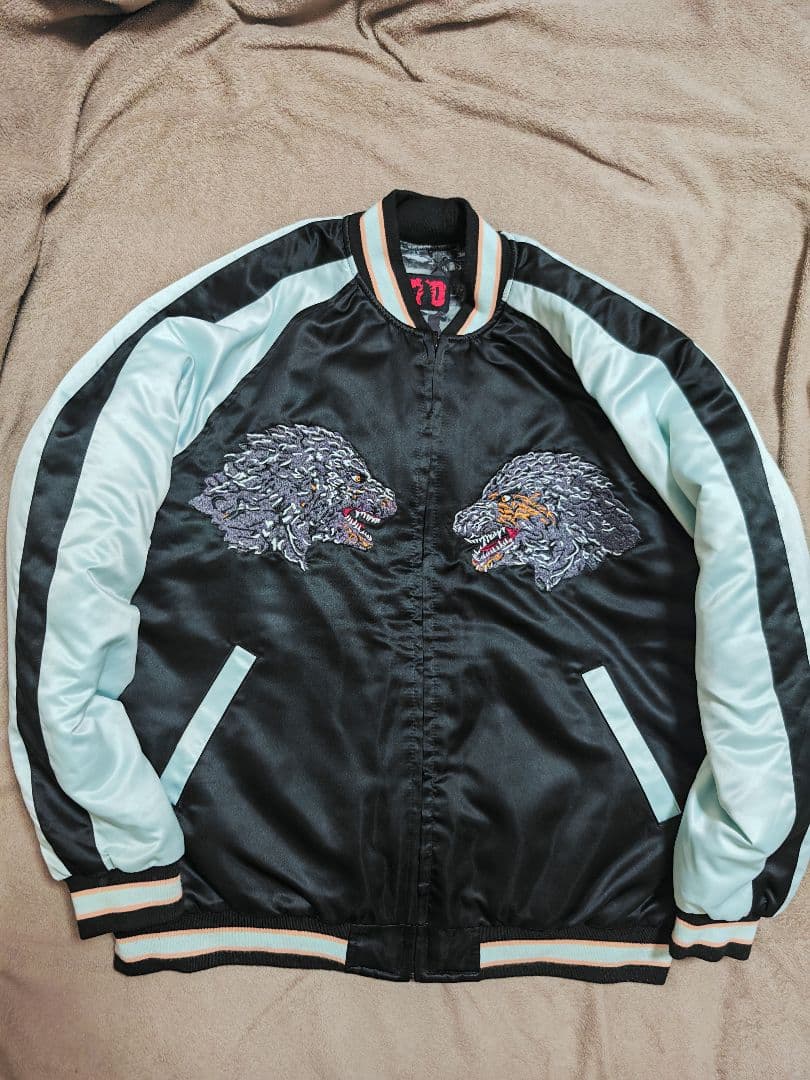 BREEZE ゴジラ 美品 日本限定 スカジャン ２面用 サテン vintage