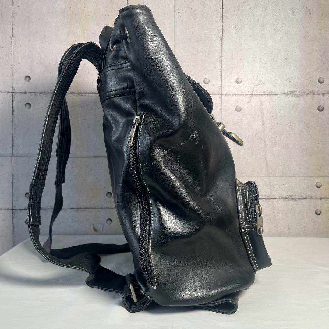 にゃん子商店☆。ハーレーダビッドソン　レザー　巾着　リュック　バックパック