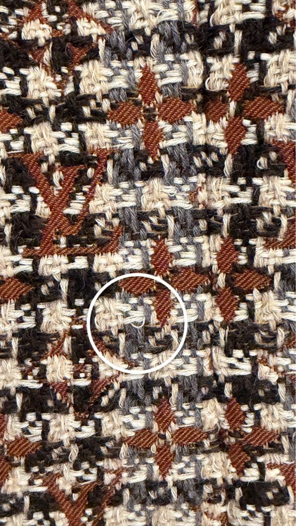 ツイード柄 半袖ミニワンピース