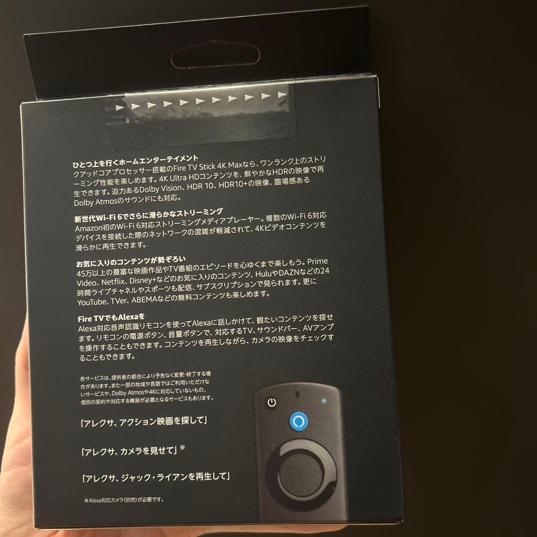 【新品未使用】Fire TV Stick 4K Max
