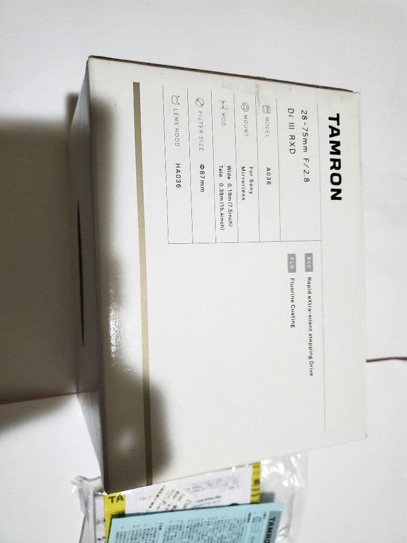 TAMRON 28-75mm F/2.8 Di Ⅲ RXD Sony　送料無料