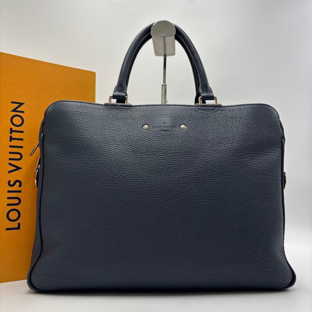 【未使用級】LOUIS VUITTON ルイヴィトン レザー ビジネスバッグ