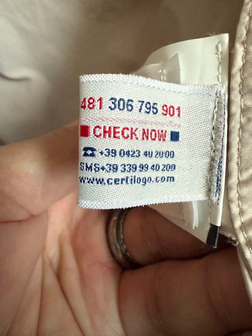 MONCLER フード付きミリタリージャケット サイズ3 ベージュ