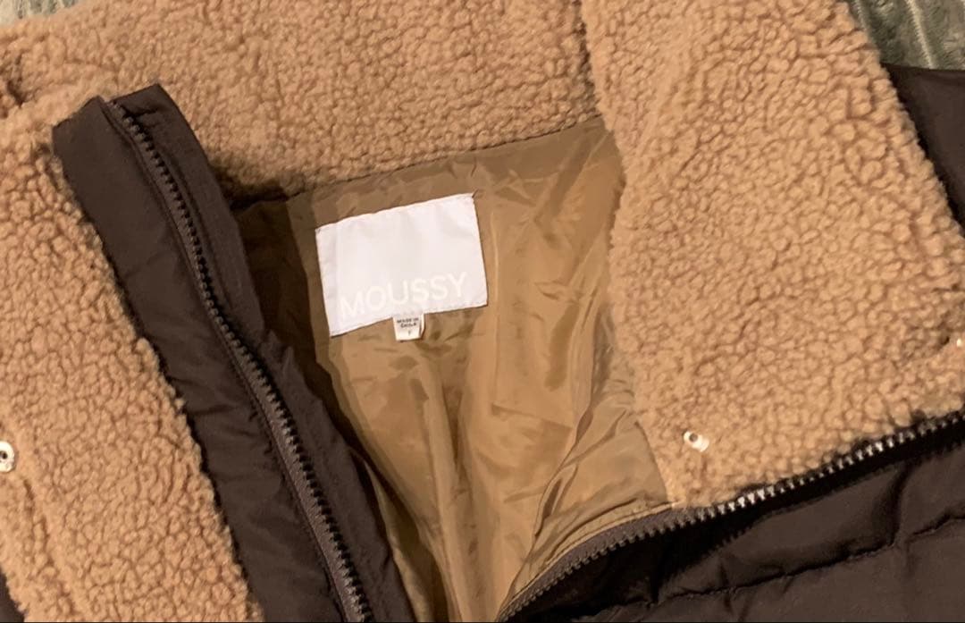 どん　MOUSSY ブラウン ダウンジャケット