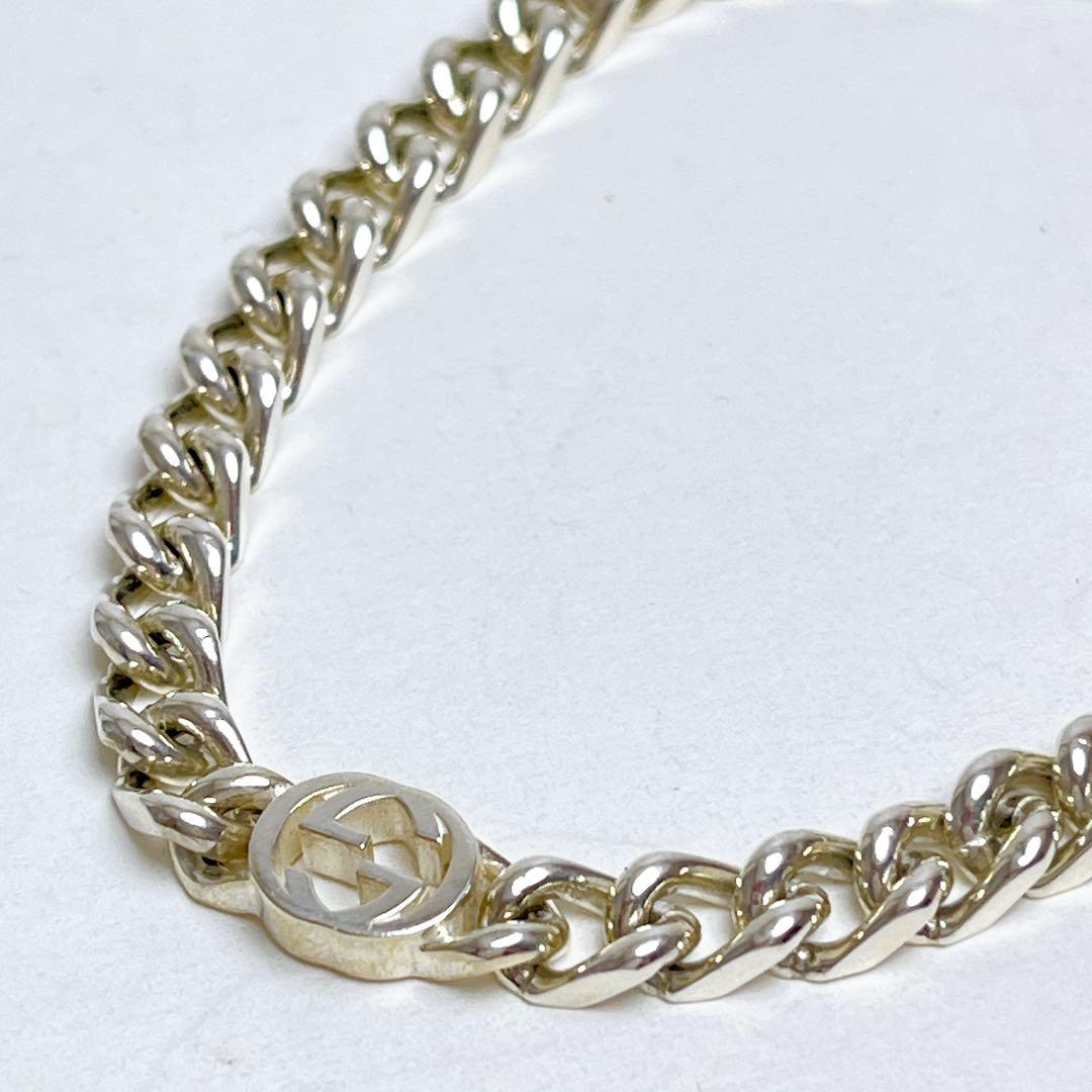 グッチ　インターロッキング　チェーン　ブレスレット　925 17
