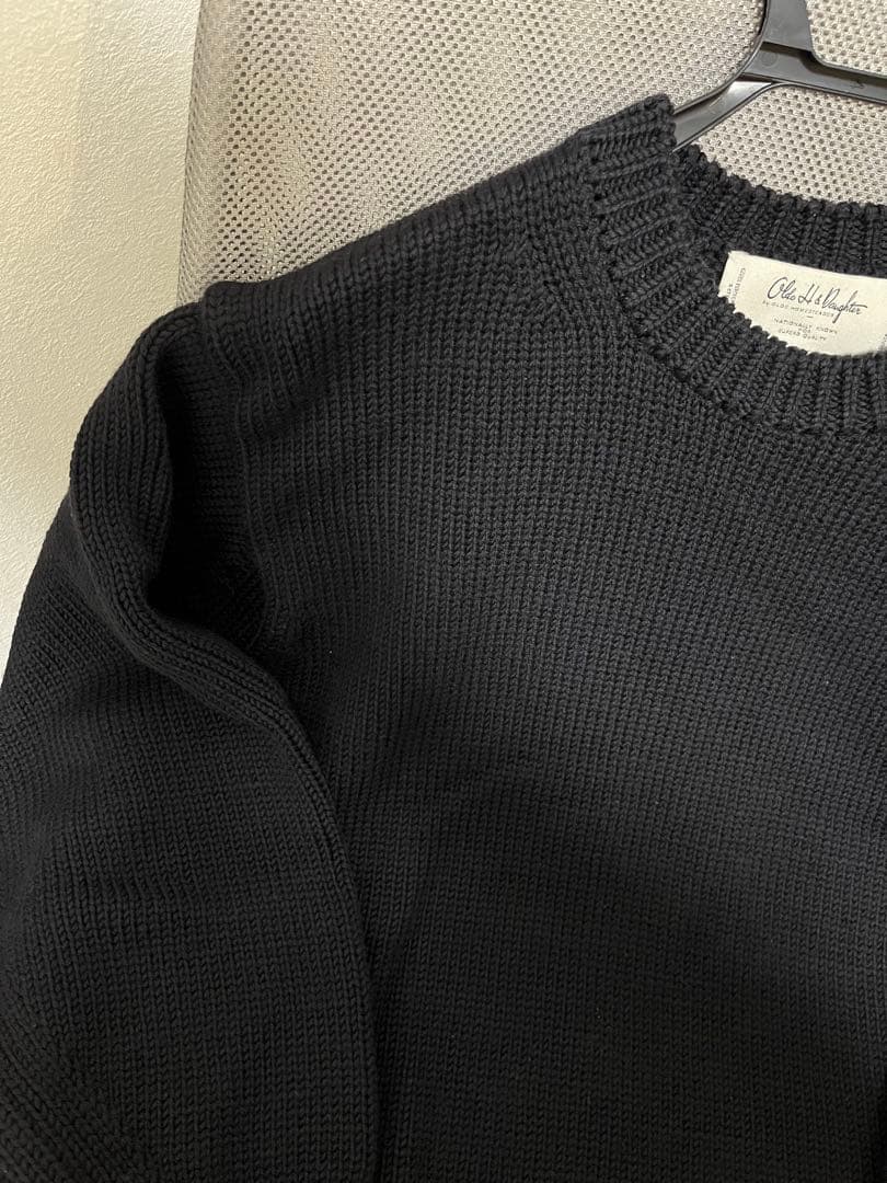 OldeH&Daughter WOOSTEDWOOL クルーネック ネイビー