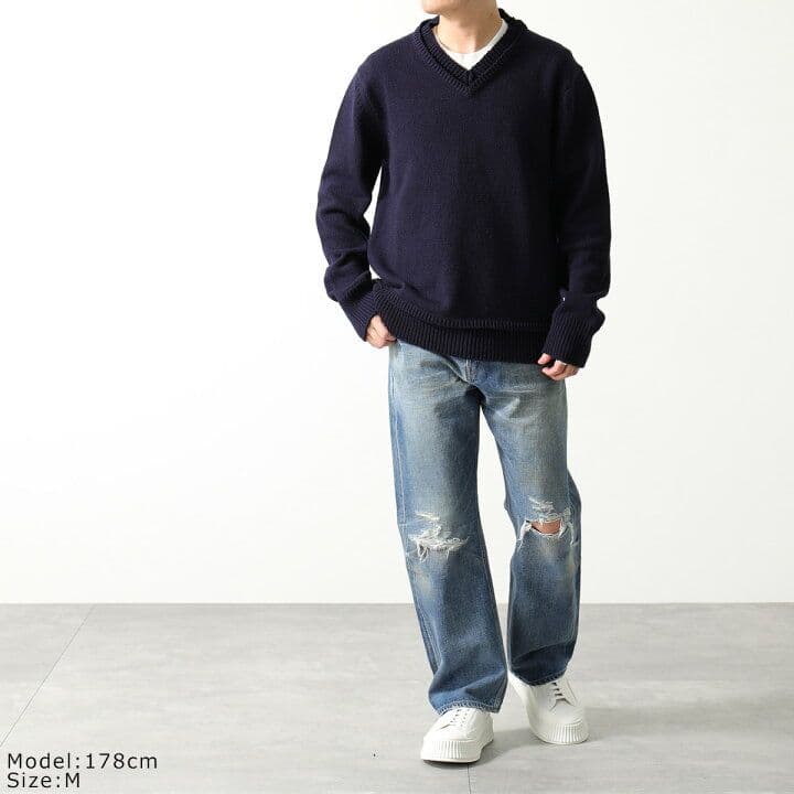 Maison Margiela/2022AW |ニット|ネイビー