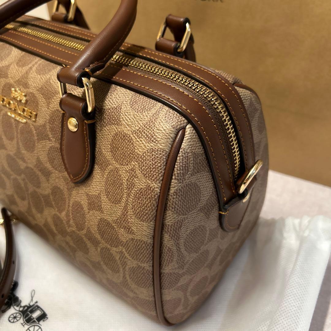 COACH コーチ ショルダーバッグ シグネチャー プレゼント ボストンバッグ