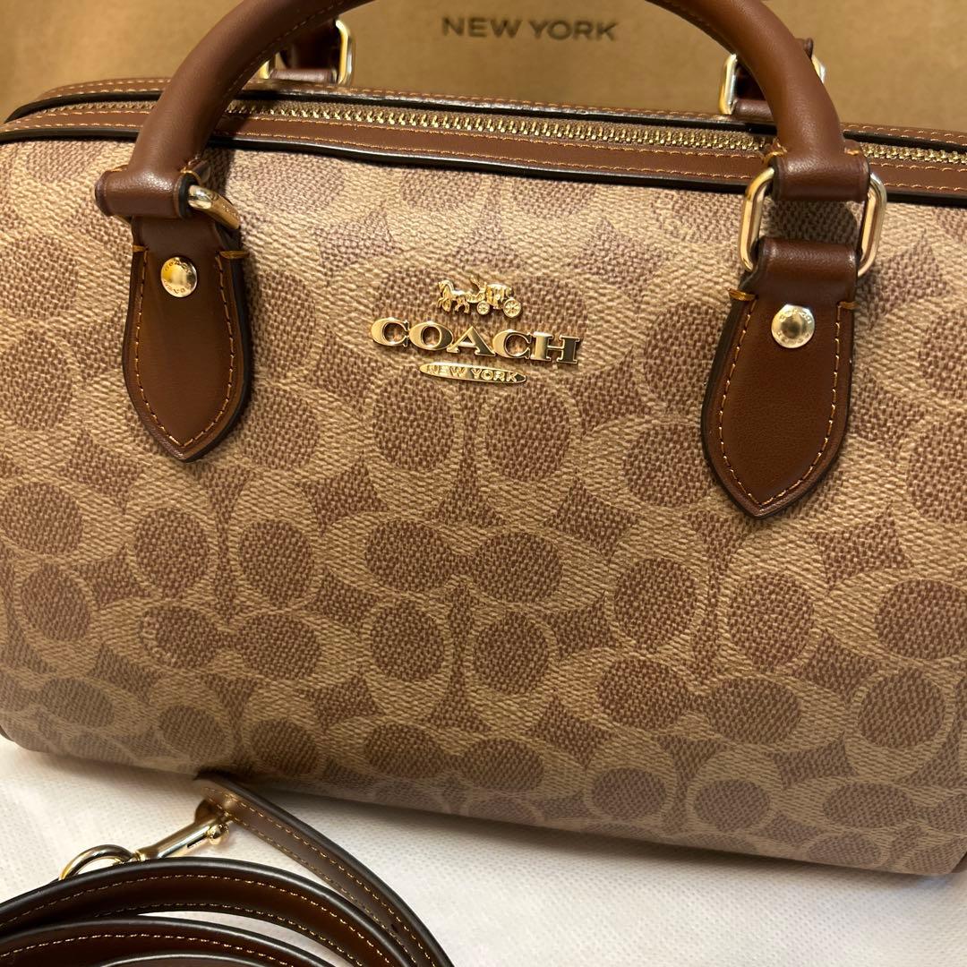 COACH コーチ ショルダーバッグ シグネチャー プレゼント ボストンバッグ