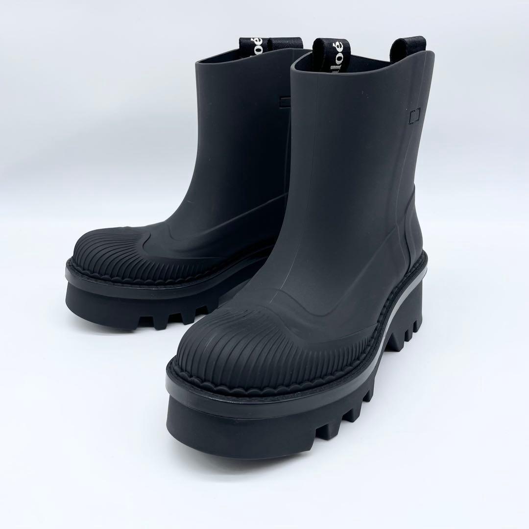 【試着のみ】Chloé レイナ ラバー アンクル レインブーツ 23cm