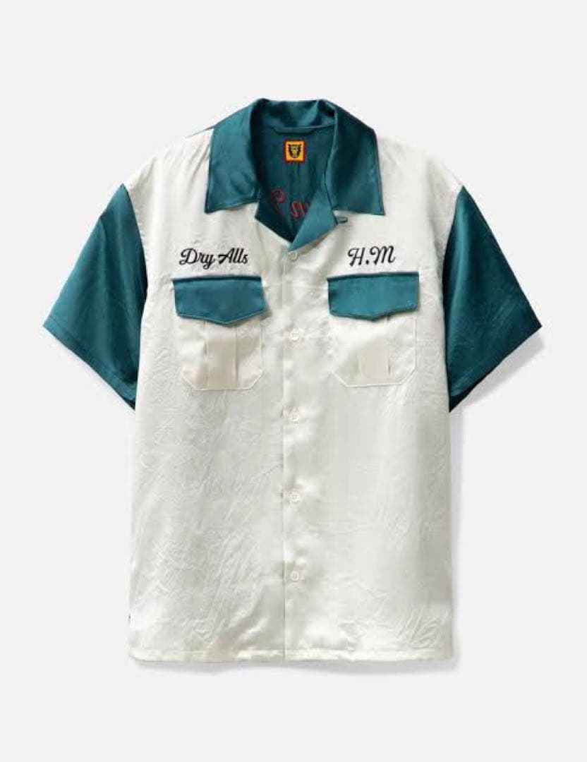 ほぼ未使用　ヒューマンメイド　スカシャツ　アロハ　刺繍　ドラゴン