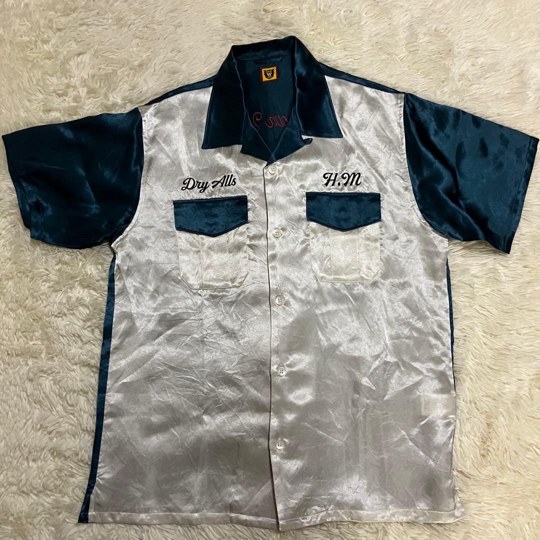 ほぼ未使用　ヒューマンメイド　スカシャツ　アロハ　刺繍　ドラゴン