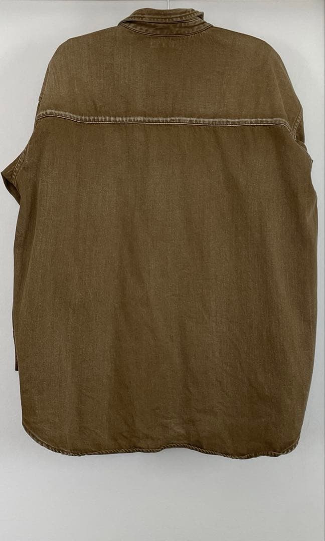 ライトオンスデニムシャツ　　キャメル