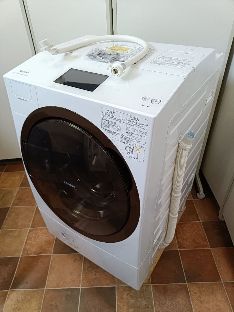 東芝 ドラム式洗濯機 ZABOON TW-127X8L 20年製 左開き