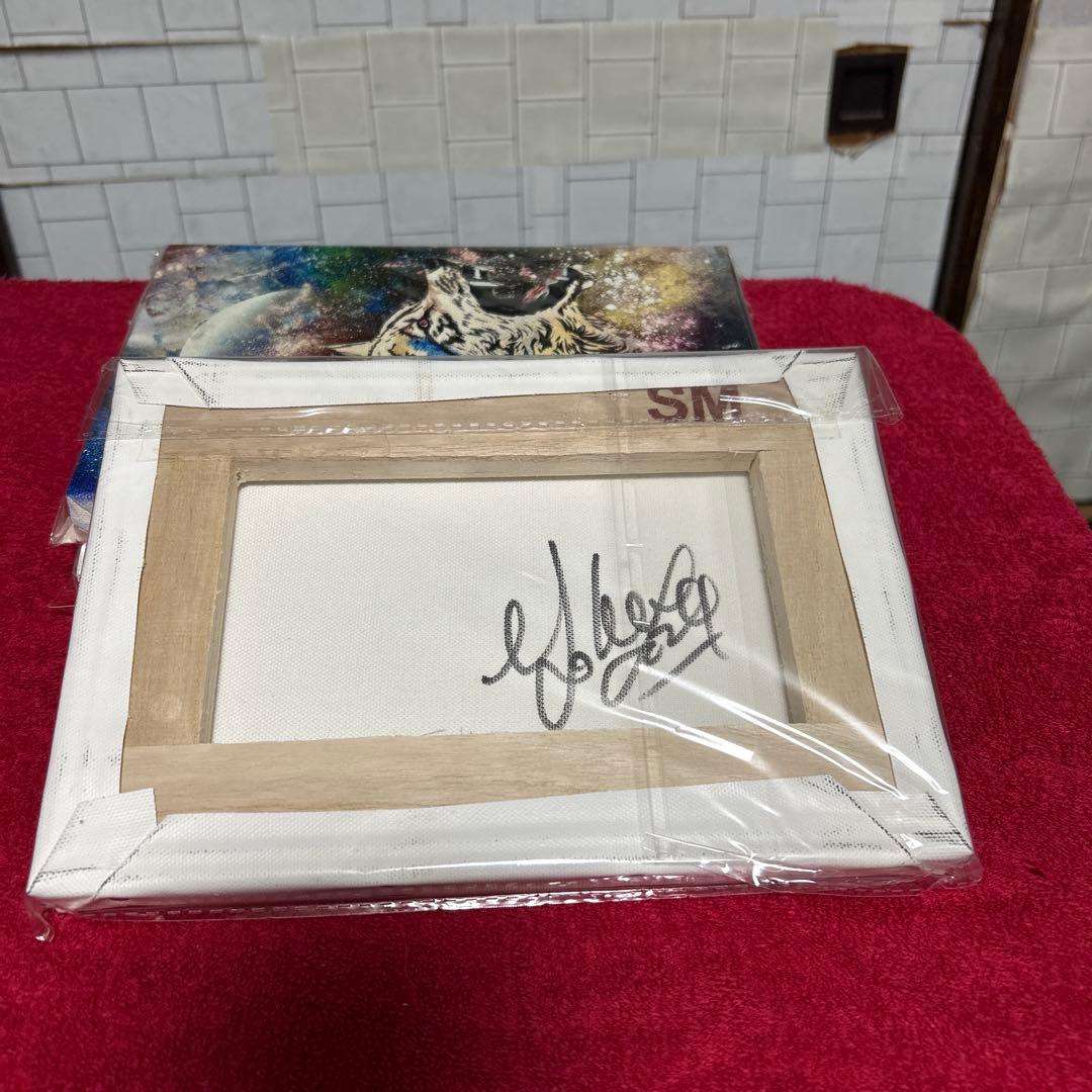 スプレーアートエデン ロゴ SMキャンパス複製画直筆サイン入り