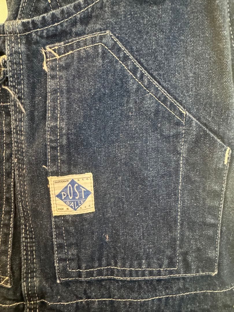 POST OVERALLS アメリカ製　ポストオーバーオールズ　オーバーオールM