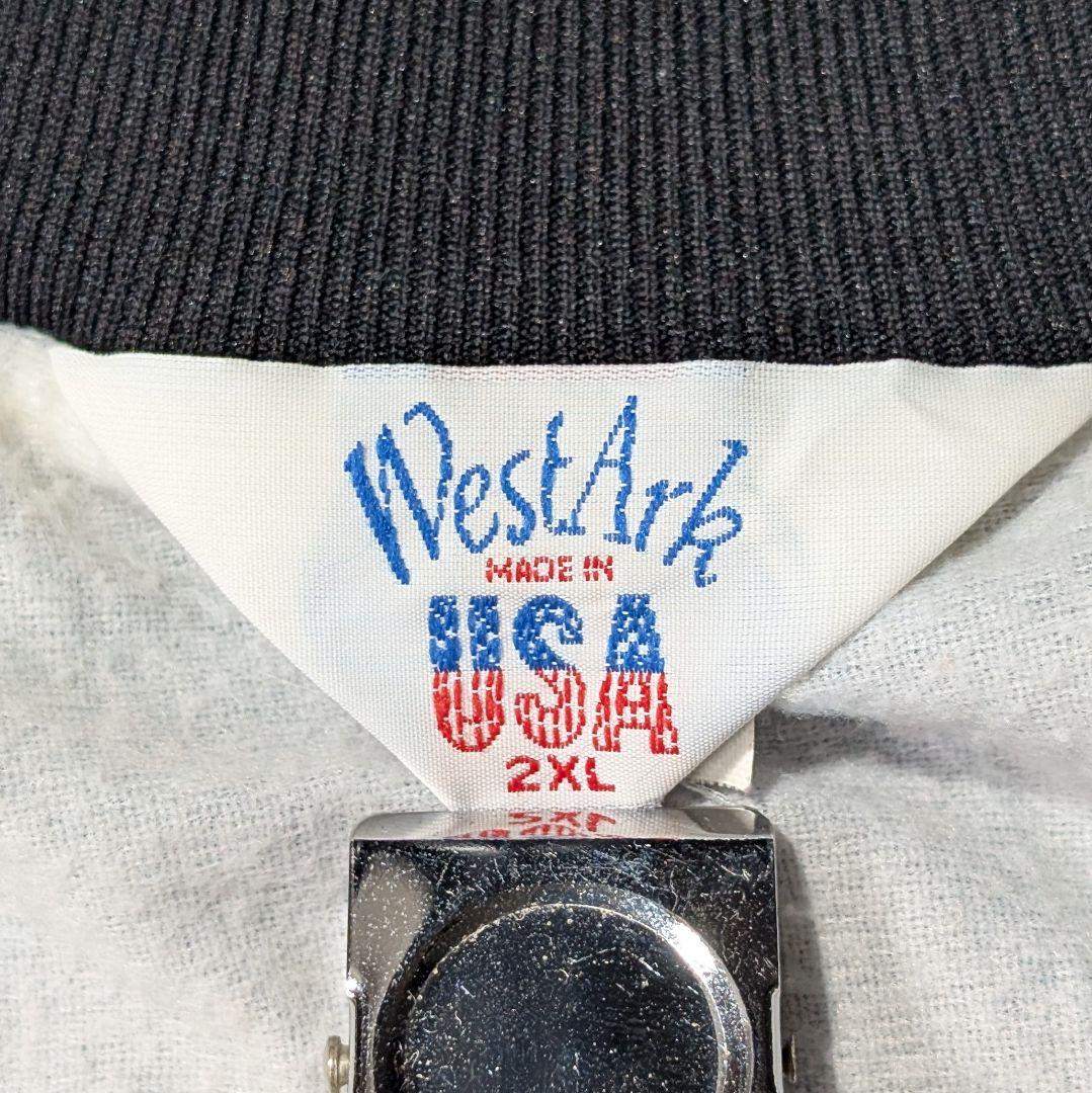 【80-90s USA製】 West Ark×Chevroletサテンジャケット