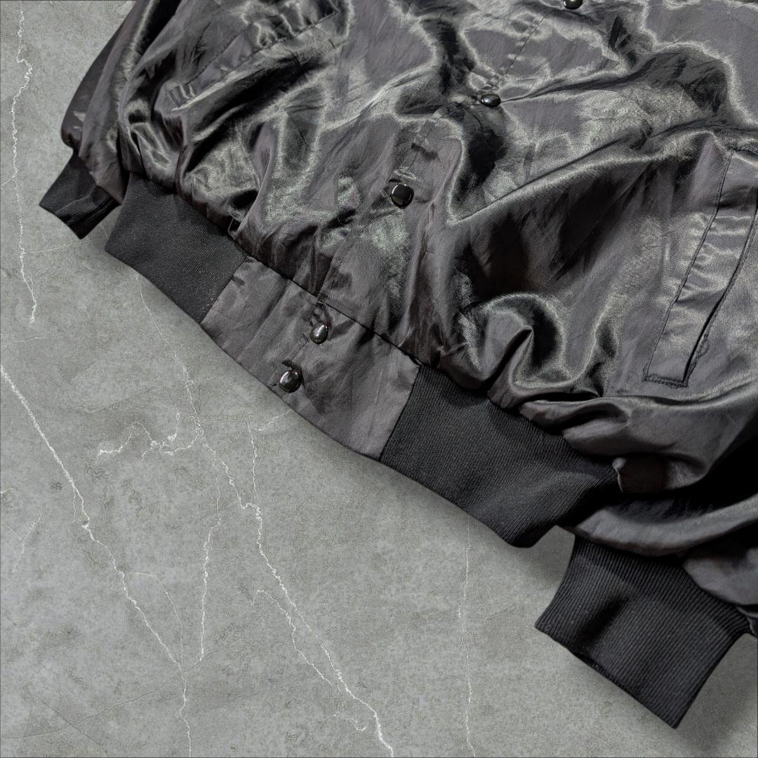 【80-90s USA製】 West Ark×Chevroletサテンジャケット