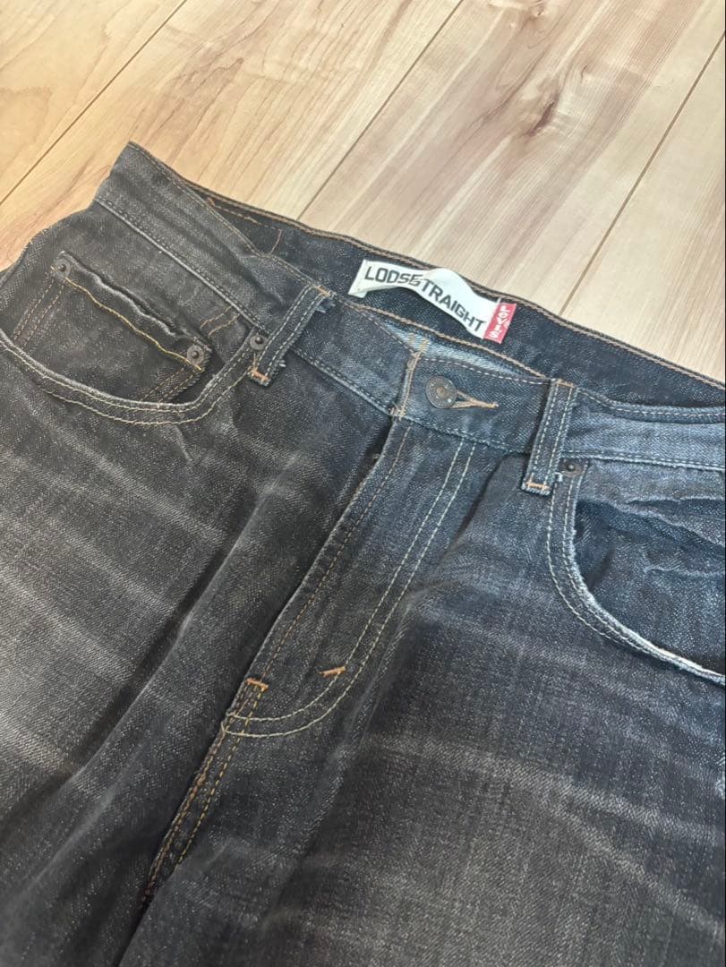 デッドストック Levi's 569 リーバイス デニム パンツ 黒 31x30