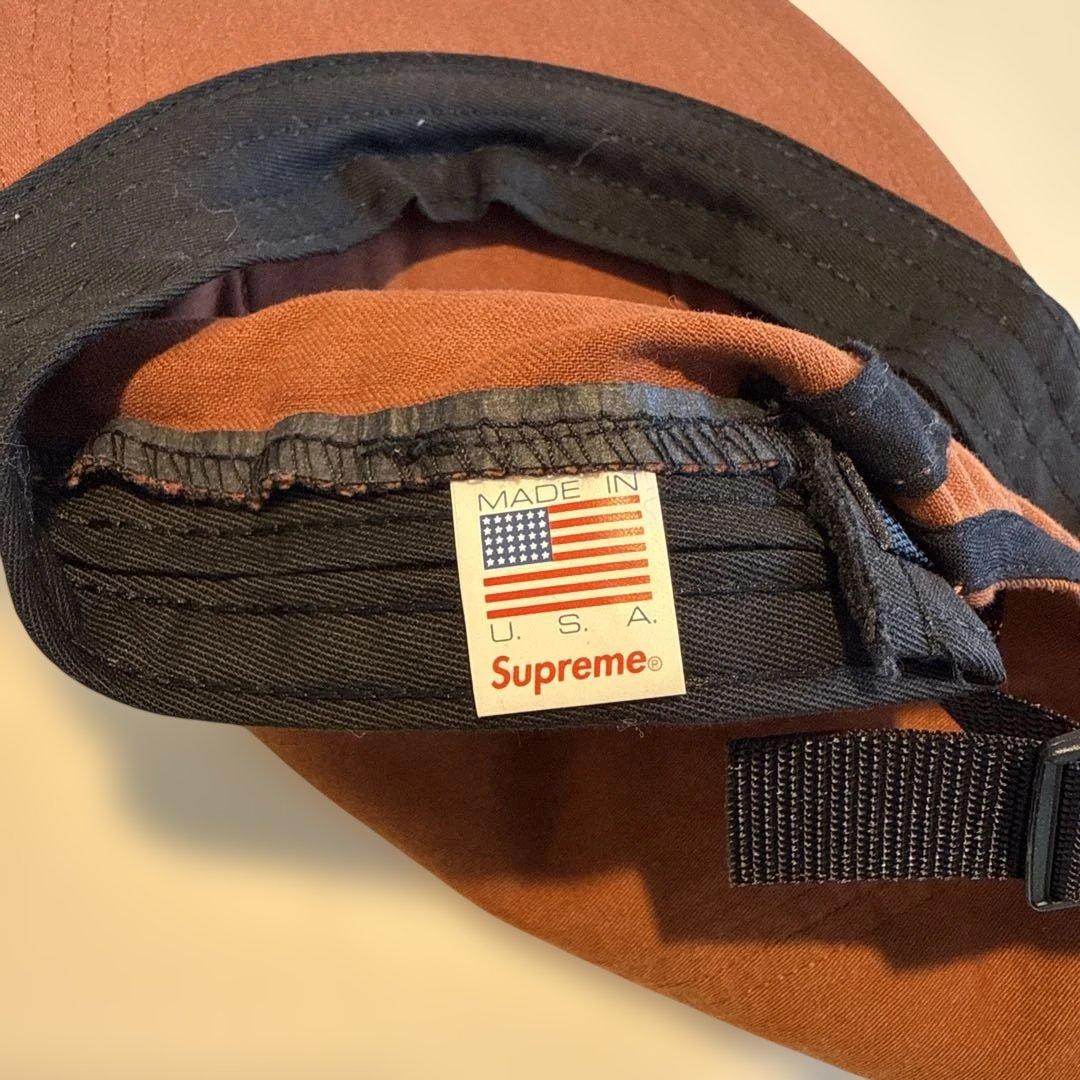 美品 Supreme ブラウンキャップ