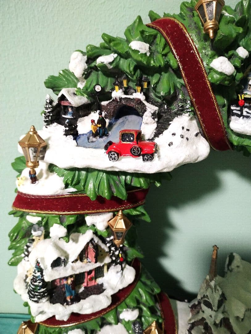 【ゆいママ様】トーマスキンケード リース ビクトリア朝のクリスマスビレッジ