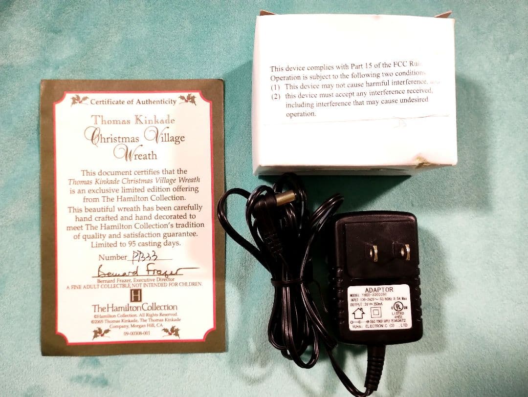 【ゆいママ様】トーマスキンケード リース ビクトリア朝のクリスマスビレッジ