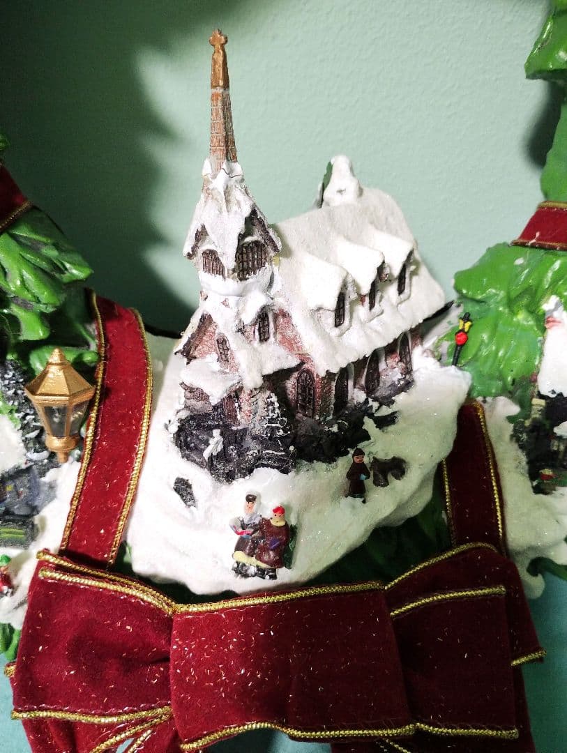 【ゆいママ様】トーマスキンケード リース ビクトリア朝のクリスマスビレッジ