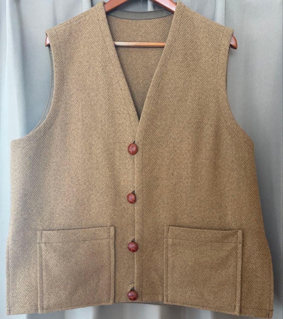 トップス 25AW HERILL Cashmere Linen Chimayo Vest