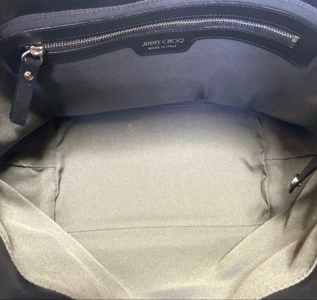 JIMMY CHOO SOFIA/S BLACK スタッズ ハンドバッグ